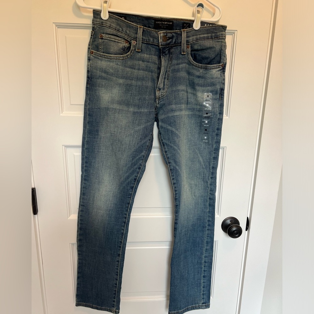 Men’s Lucky Brand jeans.  New with tags.  Size 29x32.  Style 410 Athletic Slim.